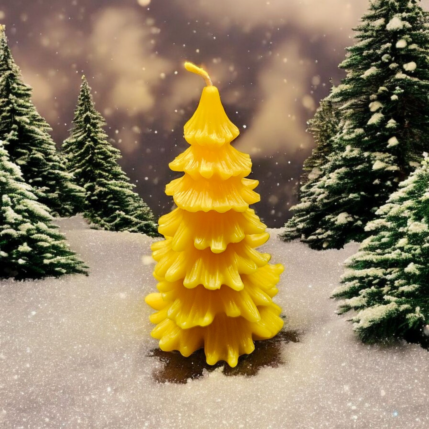 Bienenwachskerze Tannenbaum aus 100% Bienenwachs