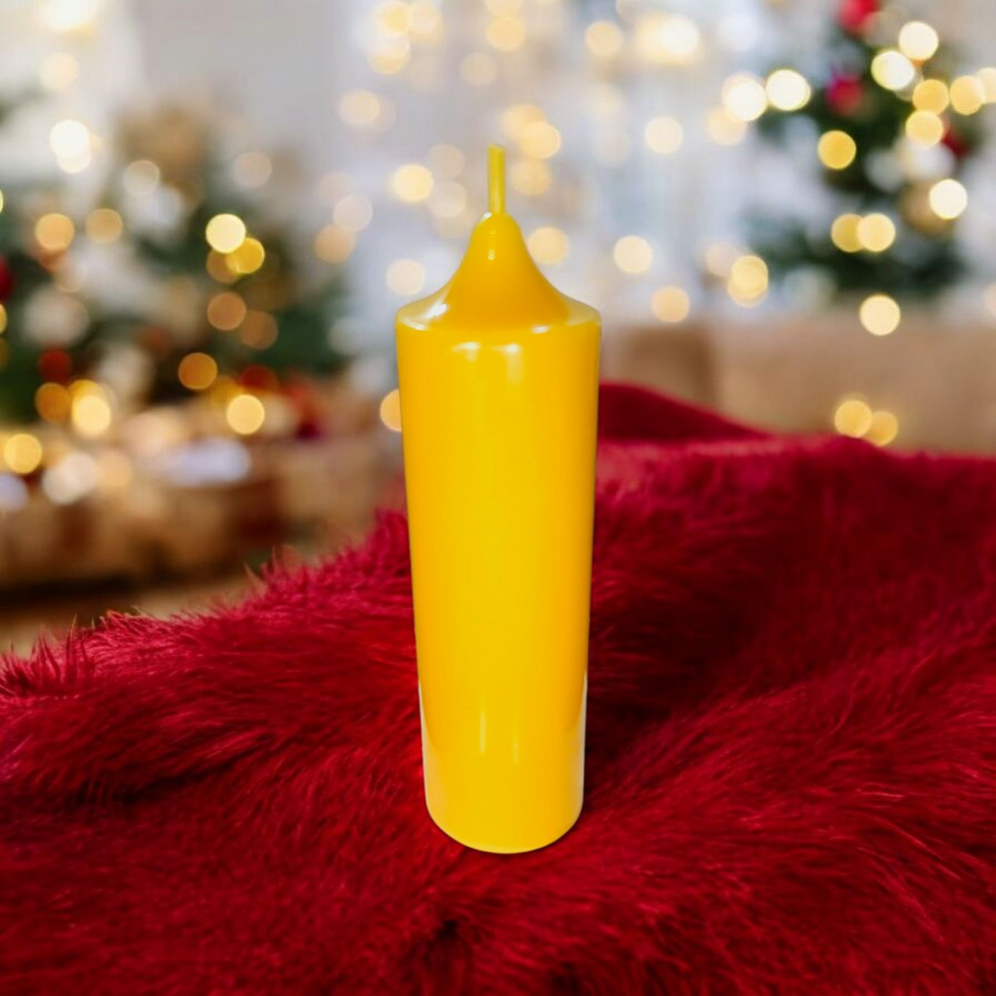 Bienenwachskerze Stumpenkerze aus 100% Bienenwachs RAL 41 Qualität