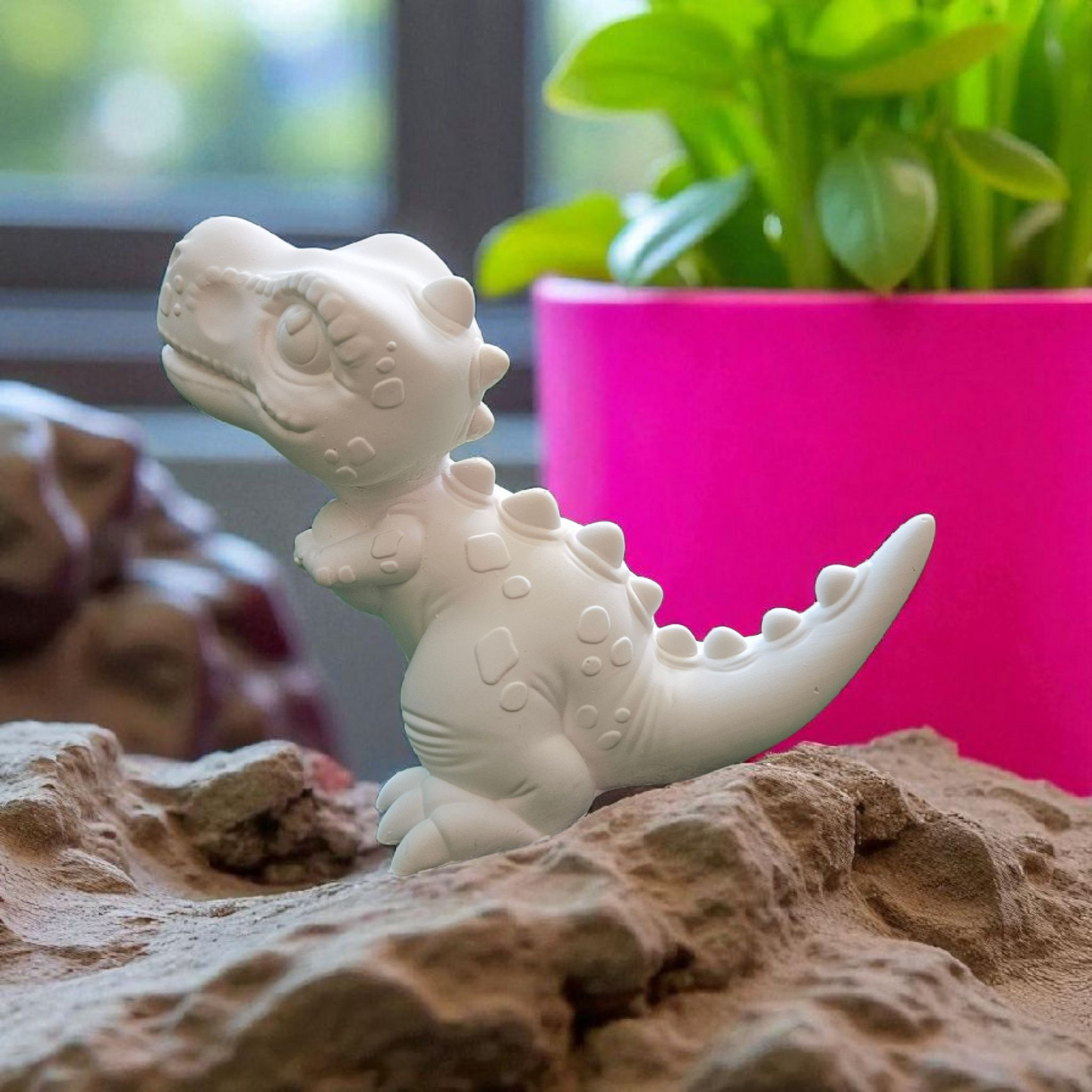 Raysin Dinosaurier mit 12 Aquarellfarben, Pinsel und Farbmischplatte