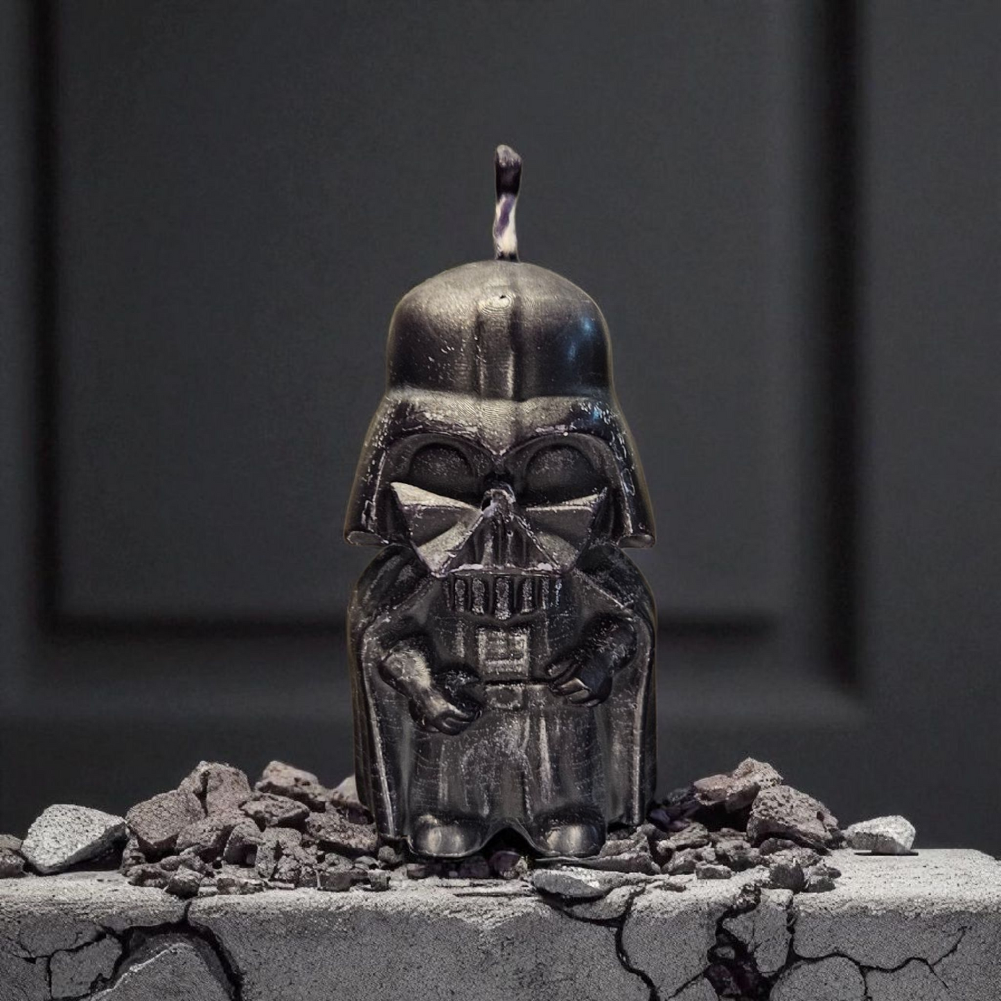 Bienenwachskerze Darth Vader aus gebleichten Bienenwachs