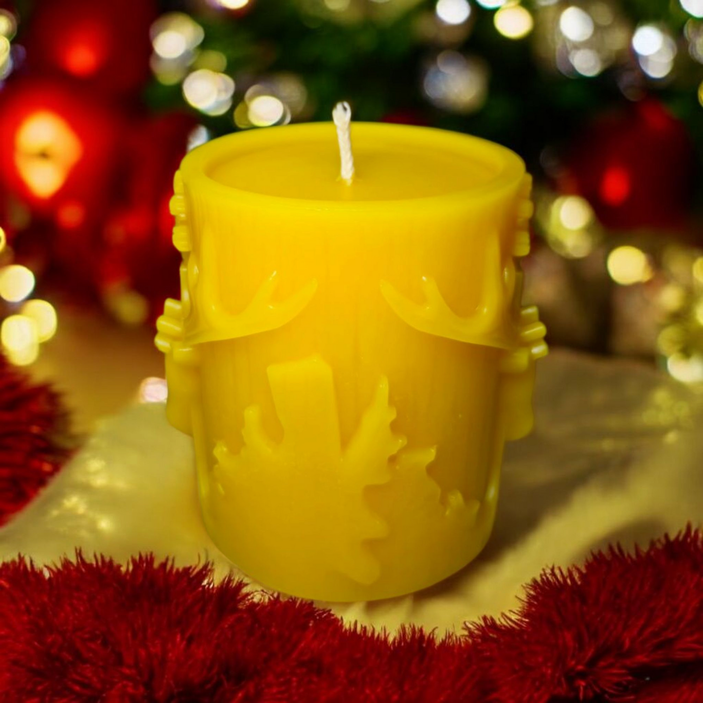 Bienenwachskerze Hirschstumpe aus 100% Bienenwachs